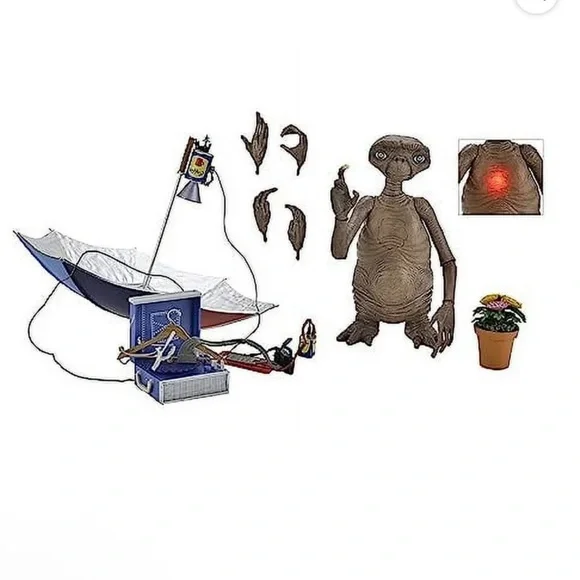 ET 40th Anniversary Collectible Toy - LIGHTS UP - Deluxe Edition
